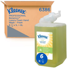 Lade das Bild in den Galerie-Viewer, Kleenex® Botanics™ Luxury Foam Hand Wash - 1 Liter Kassette / Grün /1 Ltr - 6 Cassettes | Karton (6 Kartuschen)
