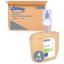 Lade das Bild in den Galerie-Viewer, Kleenex® Botanics™ Luxury Foam Hand Wash - 1.2 Litre Cassette / 1.2 l - 4 Electronic Cassettes | Karton (4 Kartuschen)
