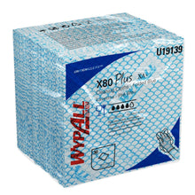 Lade das Bild in den Galerie-Viewer, WypAll® X80 Plus Critical Clean - Viertelgefaltet / Blau - 8 Bags  x 30 Sheets | Karton (8 Beutel)

