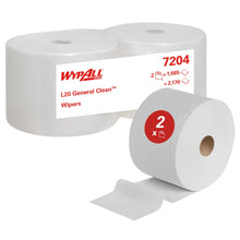 Lade das Bild in den Galerie-Viewer, WypAll® L20 Genral Clean - Großrolle / Weiß - 2 Rolls  x 1085 Sheets | Karton (2 Rollen)
