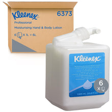 Lade das Bild in den Galerie-Viewer, Kleenex® Feuchtigkeitsspendende Hand- und Körperlotion - Kassette / Weiß /1 Ltr - 6 Cassettes | Karton (6 Kartuschen)
