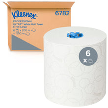 Lade das Bild in den Galerie-Viewer, Kleenex® Ultra™ Rollenhandtücher - E-roll Large / Weiß /2 ply 6x200m - 6 Rolls  x 1 Sheet | Karton (6 Rollen)
