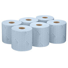 Lade das Bild in den Galerie-Viewer, WypAll® L20 General Clean - Centrefeed for Reach+™ / Blau /2-lagig - 6 Rolls  x 550 Sheets | Karton (6 Rollen)
