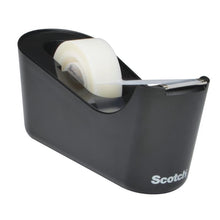 Lade das Bild in den Galerie-Viewer, Scotch™ Tischabroller C18, Schwarz + Scotch® Magic™ Unsichtbares Klebeband, 1 Rolle/Packung | Packung (1 Stück)
