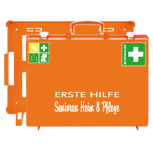 Lade das Bild in den Galerie-Viewer, Erste-Hilfe Senioren Heim und Pflege MT-CD orange gefüllt Erste Hilfe Kasten | Packung (1 Stück)
