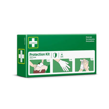Lade das Bild in den Galerie-Viewer, Schutzset (inkl. handschuhe, safety skin cleanser, atemmaske mit einwegventil) | Packung (1 Stück)
