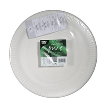 Lade das Bild in den Galerie-Viewer, 29 50 Teller, Pappe "pure" rund - weiss
