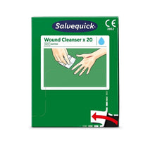 Lade das Bild in den Galerie-Viewer, Salvequick savett wundreiniger (0,9% naci, steril) 20 stück | Packung (20 Stück)
