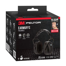 Lade das Bild in den Galerie-Viewer, 3M™ Kapselgehörschützer mit faltbarem Kopfbügel 90563E, SNR-Wert 30 dB, Schwarz | Packung (1 Stück)
