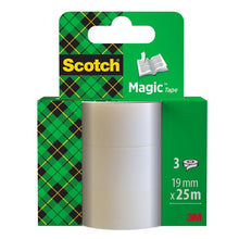Lade das Bild in den Galerie-Viewer, Scotch® Magic™ Unsichtbares Klebeband 8-1925R3, Nachfüllpackung, 19 mm x 25 m, 3 Rollen/Packung | Packung (1 Stück)
