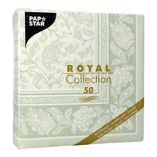 Lade das Bild in den Galerie-Viewer, PAPSTAR 50 Servietten "ROYAL Collection" 1/4-Falz 40 x 40 cm grün

