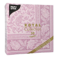Lade das Bild in den Galerie-Viewer, PAPSTAR 50 Servietten "ROYAL Collection" 1/4-Falz 40 x 40 cm lila
