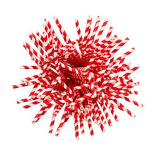 Lade das Bild in den Galerie-Viewer, PAPSTAR Trinkhalme Papier rot/weiß "Stripes", flexibel, 22 cm | Folie (200 Stück)
