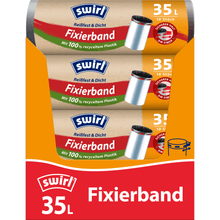 Lade das Bild in den Galerie-Viewer, Swirl Fixierband-Müllbeutel 35 l Reißfest &amp; Dicht | Rolle (10 Beutel)
