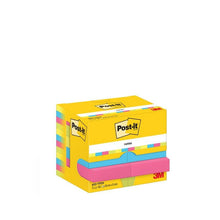 Lade das Bild in den Galerie-Viewer, Post-it® Notes, Energetic Collection, 38 mm x 51 mm, 100 Blatt/Block, 12 Blöcke/Packung, Kartonverpackung, 100% PEFC, SGSCH-PEFC-COC-110078 | Packung (1 Stück)

