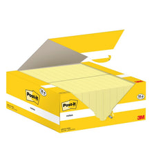 Lade das Bild in den Galerie-Viewer, Post-it® Notes, Gelb, 38 mm x 51 mm, 100 Blatt/Block, 18 Blöcke + 6 Gratis/Packung, Kartonverpackung, 100% PEFC, SGSCH-PEFC-COC-110078 | Packung (1 Stück)
