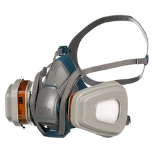Lade das Bild in den Galerie-Viewer, 3M™ Quick Latch-Atemschutzmaske 6502QLKIT-1 mit austauschbaren Filtern, A2P3 organische Dämpfe (1x6502, 2x6055, 2x5935, 2x501) | Packung (1 Stück)
