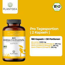 Lade das Bild in den Galerie-Viewer, Bio Omega-3-6-9-Leinöl Kapseln
