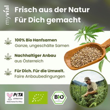 Lade das Bild in den Galerie-Viewer, Bio Hanfsamen ungeschält
