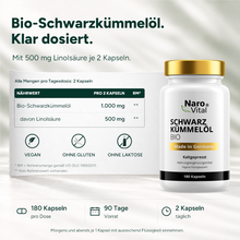 Lade das Bild in den Galerie-Viewer, Bio Schwarzkümmelöl Kapseln
