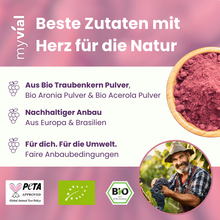 Lade das Bild in den Galerie-Viewer, Bio OPC Kapseln – Mit Traubenkern, Aroniapulver &amp; Vitamin C
