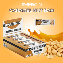 Lade das Bild in den Galerie-Viewer, #WEGAIN Caramel Nut Bar 40g - Tray a 12 Riegel
