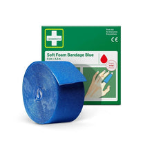 Lade das Bild in den Galerie-Viewer, Cederroth weichschaumbinde blau 6 cm x 4,5 m | Packung (1 Stück)
