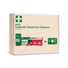 Lade das Bild in den Galerie-Viewer, Cederroth first aid nachfüllpackung für cederroth wundpflegespender ref 51011006. | Karton (1 Packung)
