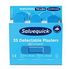 Lade das Bild in den Galerie-Viewer, Blauer detektierbare Pflaster, 35 stück/mine | Packung (6 Stück)
