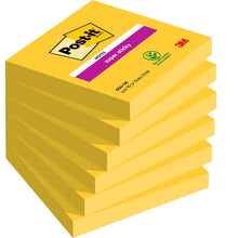 Lade das Bild in den Galerie-Viewer, Post-it® Notes, Gelb, 76 mm x 76 mm, 90 Blatt/Block, 6 Blöcke/Packung, 100% PEFC, SGSCH-PEFC-COC-110078 | 1 Stück
