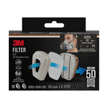 Lade das Bild in den Galerie-Viewer, 3M™ Filtersatz 6003-1, A2P3 organische Dämpfe (2x6055, 2x5935, 2x501) | Packung (1 Stück)
