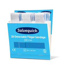 Lade das Bild in den Galerie-Viewer, Blaue detektierbare fingerbandage, 120 x 20 mm, 39 st/mine | Packung (6 Stück)
