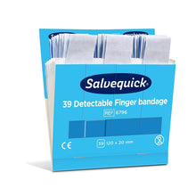 Lade das Bild in den Galerie-Viewer, Blaue detektierbare fingerbandage, 120 x 20 mm, 39 st/mine | Packung (6 Stück)
