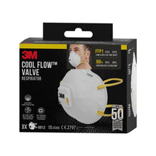 Lade das Bild in den Galerie-Viewer, Auslaufartikel: 3M™ Cool Flow™ Partikelmaske 8812, FFP1, mit Ventil, 3er-Pack | Packung (1 Stück)
