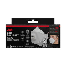 Lade das Bild in den Galerie-Viewer, 3M™ Aura™ Comfort Cool Flow™ Partikelmaske 9332+, FFP3, mit Ventil
