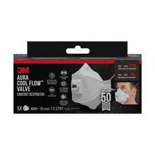 Lade das Bild in den Galerie-Viewer, 3M™ Aura™ Comfort Cool Flow™ Partikelmaske 9332+, FFP3, mit Ventil

