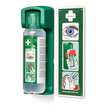 Lade das Bild in den Galerie-Viewer, Wandhalterung (für augenspülung 500 ml) ein nachleuchtendes hinweisschild ist im lieferumfang enthalten | Packung (1 Stück)
