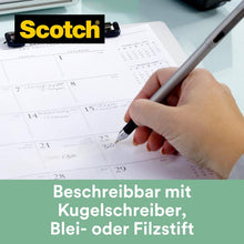 Lade das Bild in den Galerie-Viewer, Scotch® Magic™ Klebeband, mit 66 % pflanzlichem Klebstoff hergestellt, 19 mm x 20 m, 1 Rolle + 1 Abroller aus Recyclingmaterial/Packung | Packung (1 Rolle)
