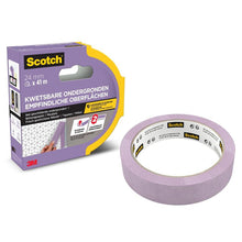 Lade das Bild in den Galerie-Viewer, Scotch® Malerabdeckband für empfindliche Oberflächen, 24 mm x 41 m, 1 Rolle/Packung, 100% PEFC SGSCH-PEFC-COC-110078 | Packung (1 Rolle)
