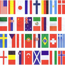 Lade das Bild in den Galerie-Viewer, PAPSTAR Flaggenkette Papier, 10 m, schwer entflammbar, 32 Nationen | Beutel (1 Stück)
