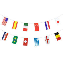 Lade das Bild in den Galerie-Viewer, PAPSTAR Flaggenkette Papier, 10 m, schwer entflammbar, 32 Nationen | Beutel (1 Stück)
