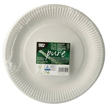 Lade das Bild in den Galerie-Viewer, PAPSTAR 25 Teller, Pappe "pure" rund weiss

