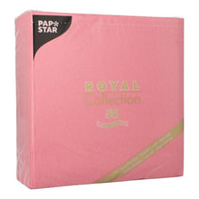 Lade das Bild in den Galerie-Viewer, PAPSTAR 50 Servietten "ROYAL Collection" 1/4-Falz 40 x 40 cm rosa
