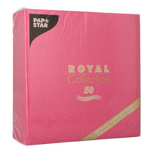 Lade das Bild in den Galerie-Viewer, PAPSTAR 50 Servietten "ROYAL Collection" 1/4-Falz 40 x 40 cm fuchsia
