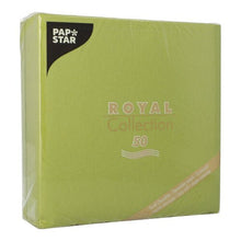 Lade das Bild in den Galerie-Viewer, PAPSTAR 50 Servietten "ROYAL Collection" 1/4-Falz 40 x 40 cm grün
