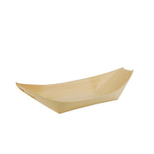 Lade das Bild in den Galerie-Viewer, PAPSTAR 50 Fingerfood - Schalen, Holz "pure" "Schiffchen"
