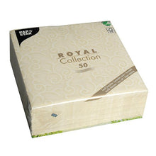 Lade das Bild in den Galerie-Viewer, PAPSTAR 50 Servietten "ROYAL Collection" 1/4-Falz 40 x 40 cm champagner
