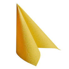 Lade das Bild in den Galerie-Viewer, PAPSTAR 50 Servietten "ROYAL Collection" 1/4-Falz 40 x 40 cm gelb
