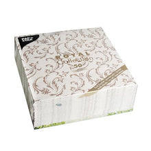 Lade das Bild in den Galerie-Viewer, PAPSTAR 50 Servietten "ROYAL Collection" 1/4-Falz 40 x 40 cm braun
