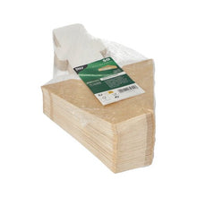 Lade das Bild in den Galerie-Viewer, PAPSTAR Sandwichboxen mit Sichtfenster, braun, aus PLA, 12,3 cm | Folie (50 Stück)
